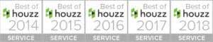 Best of Houzz service award winner five years straight
